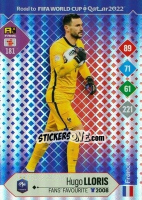 Sticker Hugo Lloris - Road to FIFA World Cup Qatar 2022. Adrenalyn XL n. 181 - Panini