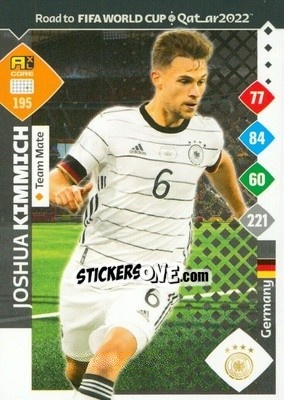 Sticker Joshua Kimmich - Road to FIFA World Cup Qatar 2022. Adrenalyn XL n. 195 - Panini