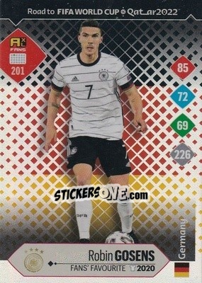 Sticker Robin Gosens - Road to FIFA World Cup Qatar 2022. Adrenalyn XL n. 201 - Panini