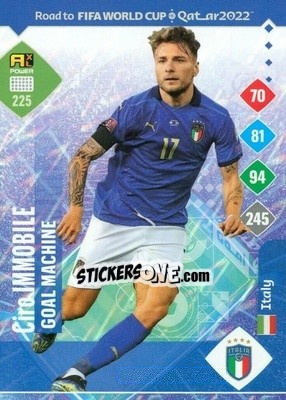 Sticker Ciro Immobile - Road to FIFA World Cup Qatar 2022. Adrenalyn XL n. 225 - Panini