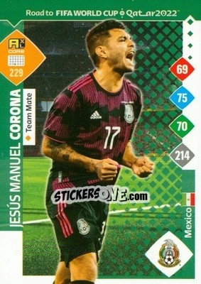 Sticker Jesús Manuel Corona - Road to FIFA World Cup Qatar 2022. Adrenalyn XL - Panini