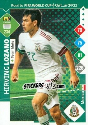 Sticker Hirving Lozano - Road to FIFA World Cup Qatar 2022. Adrenalyn XL n. 234 - Panini