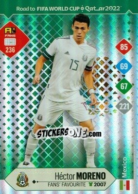 Sticker Héctor Moreno - Road to FIFA World Cup Qatar 2022. Adrenalyn XL n. 236 - Panini