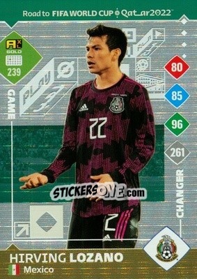 Sticker Hirving Lozano - Road to FIFA World Cup Qatar 2022. Adrenalyn XL n. 239 - Panini