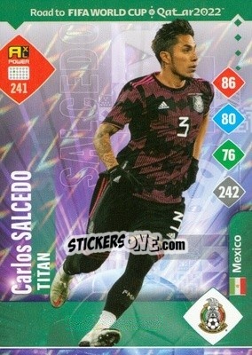 Sticker Carlos Salcedo - Road to FIFA World Cup Qatar 2022. Adrenalyn XL n. 241 - Panini