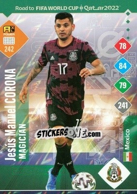 Figurina Jesús Manuel Corona - Road to FIFA World Cup Qatar 2022. Adrenalyn XL - Panini