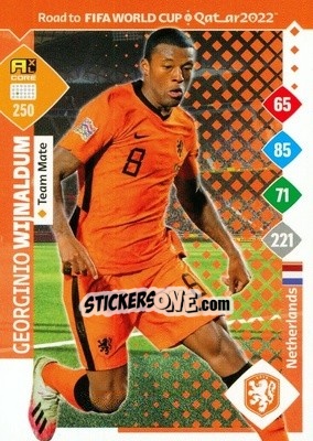 Sticker Georginio Wijnaldum - Road to FIFA World Cup Qatar 2022. Adrenalyn XL - Panini