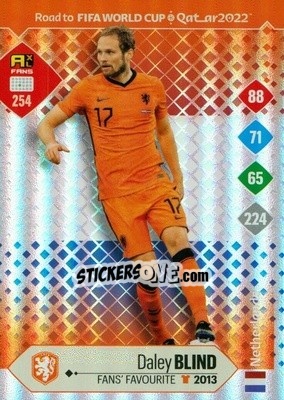 Sticker Daley Blind - Road to FIFA World Cup Qatar 2022. Adrenalyn XL - Panini