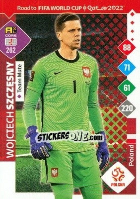 Sticker Wojciech Szczesny - Road to FIFA World Cup Qatar 2022. Adrenalyn XL - Panini