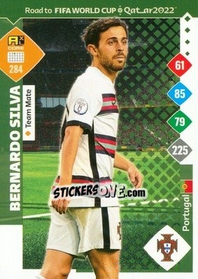 Sticker Bernardo Silva - Road to FIFA World Cup Qatar 2022. Adrenalyn XL n. 284 - Panini