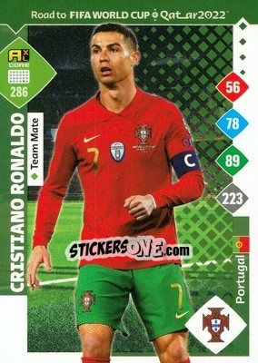 Sticker Cristiano Ronaldo - Road to FIFA World Cup Qatar 2022. Adrenalyn XL n. 286 - Panini