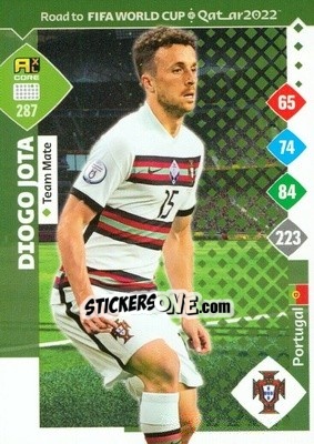 Sticker Diogo Jota - Road to FIFA World Cup Qatar 2022. Adrenalyn XL - Panini