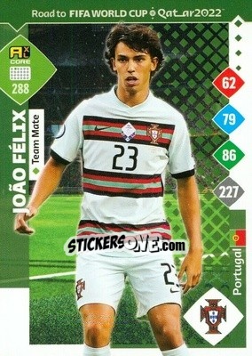 Sticker Joao Félix - Road to FIFA World Cup Qatar 2022. Adrenalyn XL n. 288 - Panini