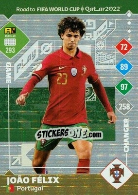 Sticker Joao Félix - Road to FIFA World Cup Qatar 2022. Adrenalyn XL n. 293 - Panini