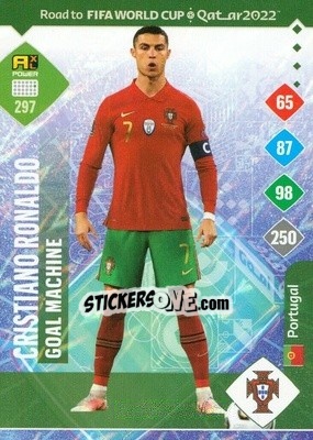 Sticker Cristiano Ronaldo - Road to FIFA World Cup Qatar 2022. Adrenalyn XL n. 297 - Panini