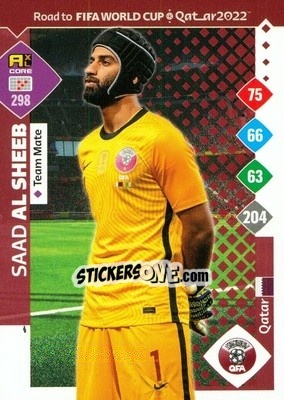 Sticker Saad Al Sheeb - Road to FIFA World Cup Qatar 2022. Adrenalyn XL n. 298 - Panini