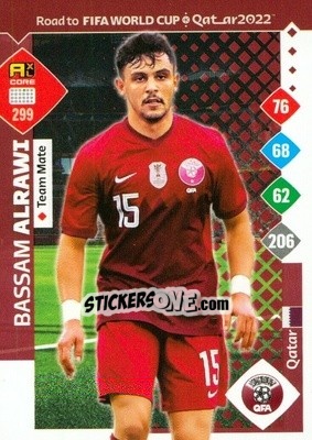 Sticker Bassam Alrawi - Road to FIFA World Cup Qatar 2022. Adrenalyn XL n. 299 - Panini