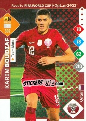 Sticker Karim Boudiaf - Road to FIFA World Cup Qatar 2022. Adrenalyn XL - Panini
