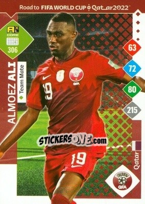 Cromo Almoez Ali - Road to FIFA World Cup Qatar 2022. Adrenalyn XL - Panini