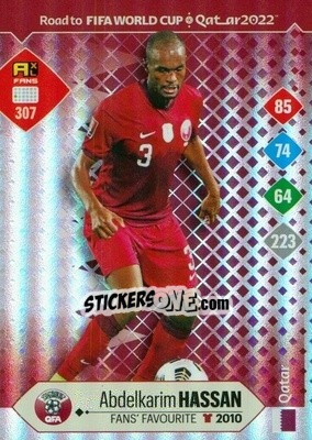 Sticker Abdelkarim Hassan - Road to FIFA World Cup Qatar 2022. Adrenalyn XL - Panini