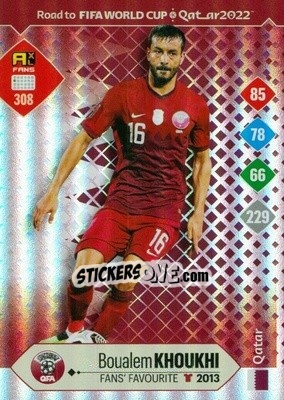 Sticker Boualem Khoukhi - Road to FIFA World Cup Qatar 2022. Adrenalyn XL - Panini