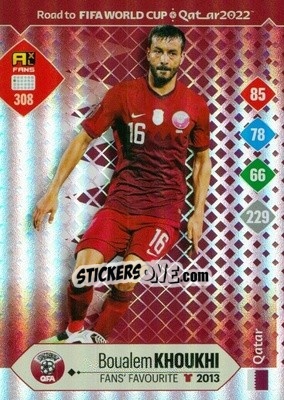 Sticker Boualem Khoukhi - Road to FIFA World Cup Qatar 2022. Adrenalyn XL n. 308 - Panini