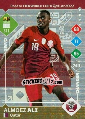 Sticker Almoez Ali - Road to FIFA World Cup Qatar 2022. Adrenalyn XL n. 311 - Panini