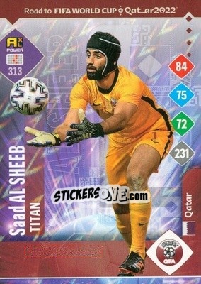 Sticker Saad Al Sheeb - Road to FIFA World Cup Qatar 2022. Adrenalyn XL n. 313 - Panini
