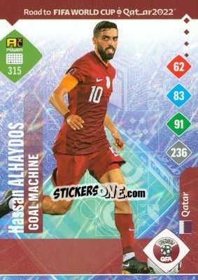 Sticker Hassan Alhaydos - Road to FIFA World Cup Qatar 2022. Adrenalyn XL n. 315 - Panini