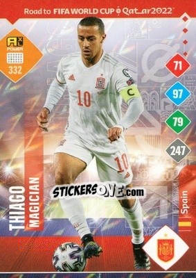 Sticker Thiago Alcántara - Road to FIFA World Cup Qatar 2022. Adrenalyn XL - Panini