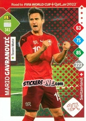 Sticker Mario Gavranovic - Road to FIFA World Cup Qatar 2022. Adrenalyn XL - Panini