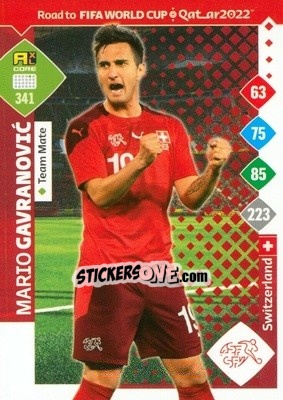 Figurina Mario Gavranovic - Road to FIFA World Cup Qatar 2022. Adrenalyn XL n. 341 - Panini