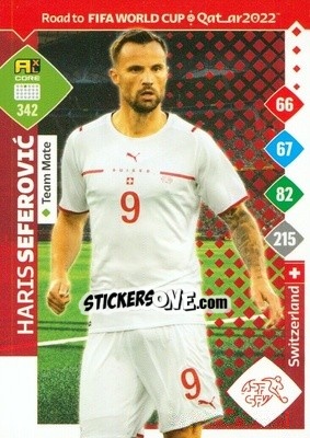Sticker Haris Seferovic - Road to FIFA World Cup Qatar 2022. Adrenalyn XL - Panini