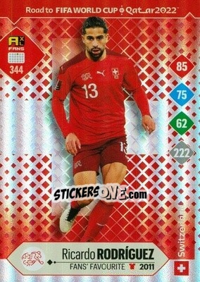 Sticker Ricardo Rodríguez - Road to FIFA World Cup Qatar 2022. Adrenalyn XL n. 344 - Panini