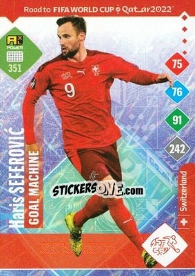 Sticker Haris Seferovic - Road to FIFA World Cup Qatar 2022. Adrenalyn XL n. 351 - Panini
