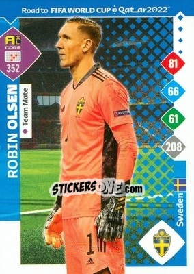 Sticker Robin Olsen - Road to FIFA World Cup Qatar 2022. Adrenalyn XL n. 352 - Panini