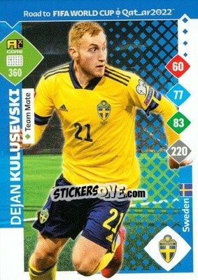 Sticker Dejan Kulusevski - Road to FIFA World Cup Qatar 2022. Adrenalyn XL n. 360 - Panini