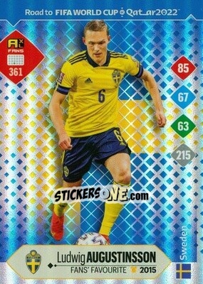 Sticker Ludwig Augustinsson - Road to FIFA World Cup Qatar 2022. Adrenalyn XL - Panini