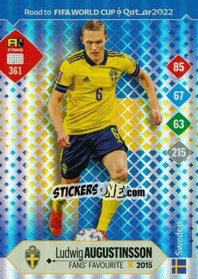 Sticker Ludwig Augustinsson - Road to FIFA World Cup Qatar 2022. Adrenalyn XL n. 361 - Panini