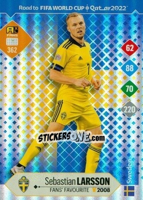 Sticker Sebastian Larsson - Road to FIFA World Cup Qatar 2022. Adrenalyn XL - Panini