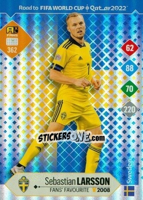 Sticker Sebastian Larsson - Road to FIFA World Cup Qatar 2022. Adrenalyn XL n. 362 - Panini