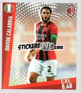 Sticker Davide Calabria - Calciatori 2021-2022 Anteprima n. 51 - Panini