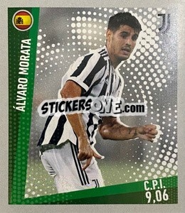 Sticker Alvaro Morata - Calciatori 2021-2022 Anteprima n. 95 - Panini