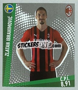 Sticker Zlatan Ibrahimovic - Calciatori 2021-2022 Anteprima n. 102 - Panini