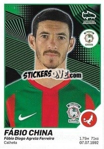 Cromo Fábio China - Futebol 2021-2022 - Panini