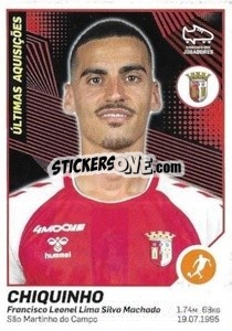 Sticker Chiquinho (Braga) - Futebol 2021-2022 - Panini