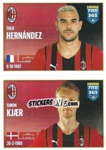 Sticker Theo Hernández / Simon Kjær - FIFA 365 2022 n. 276 - Panini