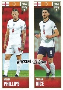 Figurina Kalvin Phillips / Declan Rice - FIFA 365 2022 - Panini