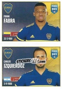 Figurina Frank Fabra / Carlos Izquierdoz - FIFA 365 2022 - Panini