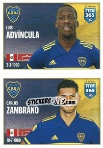 Sticker Luis Advíncula / Carlos Zambrano - FIFA 365 2022 - Panini